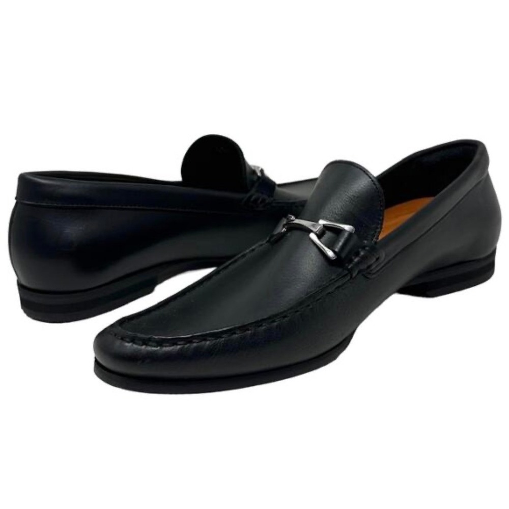 NWOB Wolf & Shepherd Belmont Bit Loafer Men's 11.5 Black Italian Leather Classic